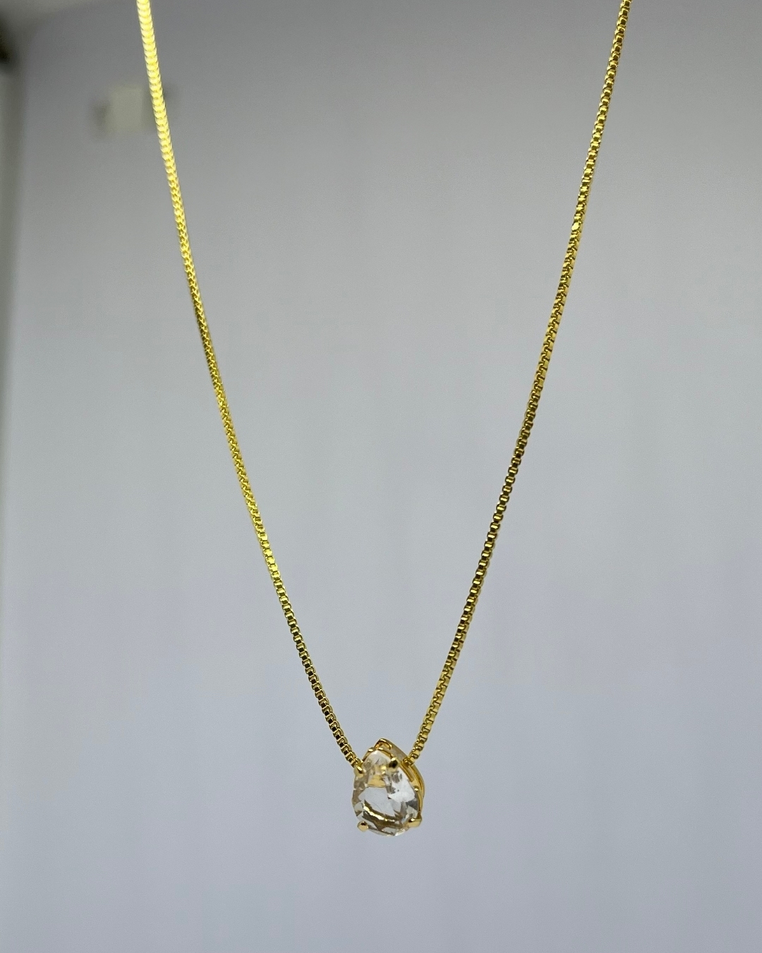 Colar Gota Cristal - 011