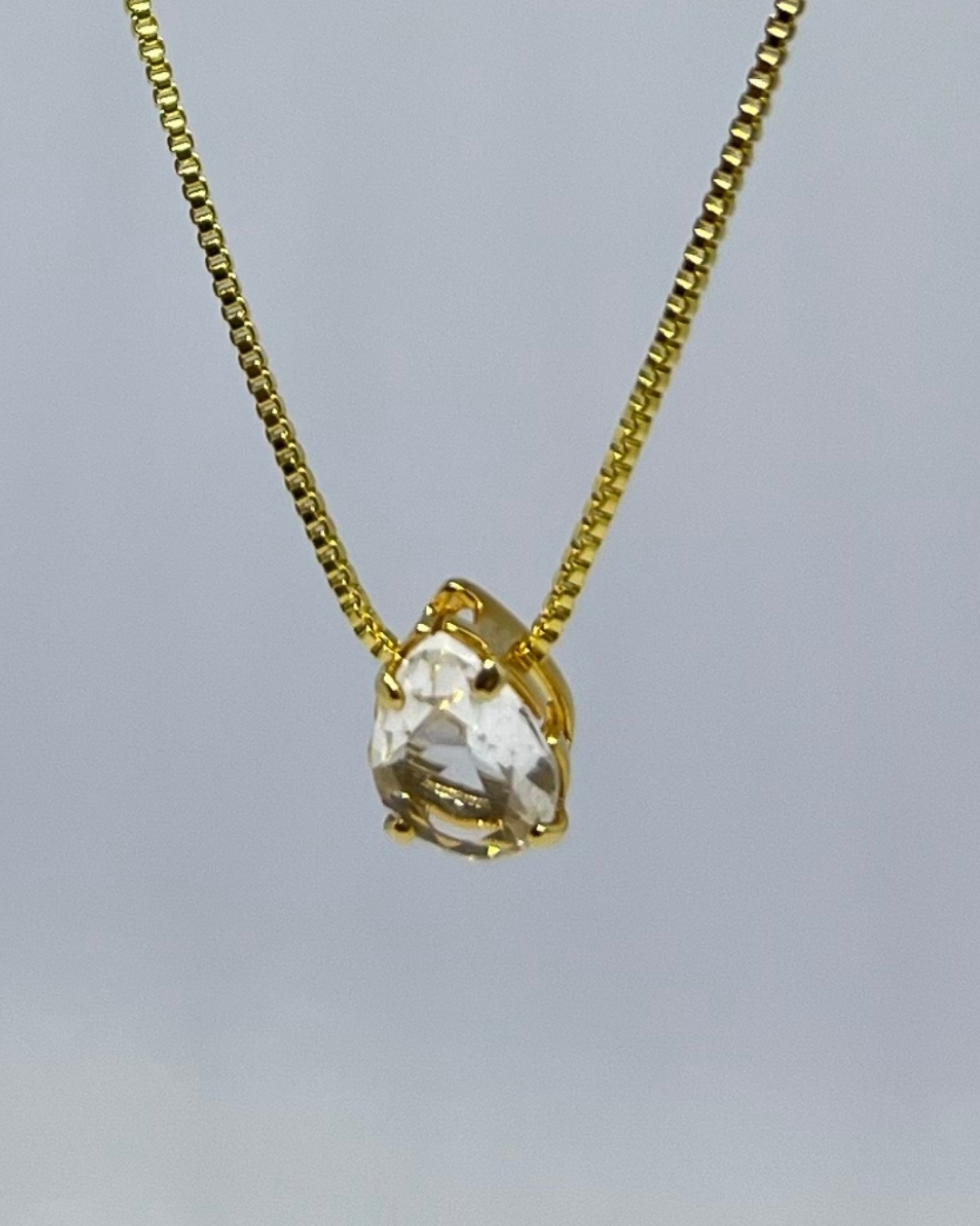 Colar Gota Cristal - 011 (variação)